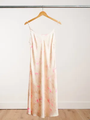 tea length slip - carnation daisy