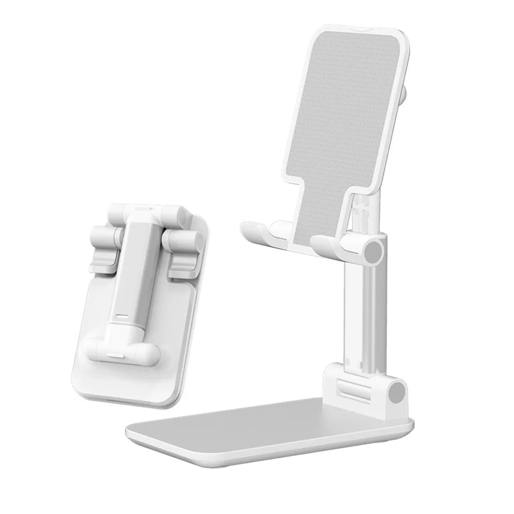 Telescopic Folding Mobile Phone Bracket Aluminum Alloy Flat Universal Tablet Desktop Stand black