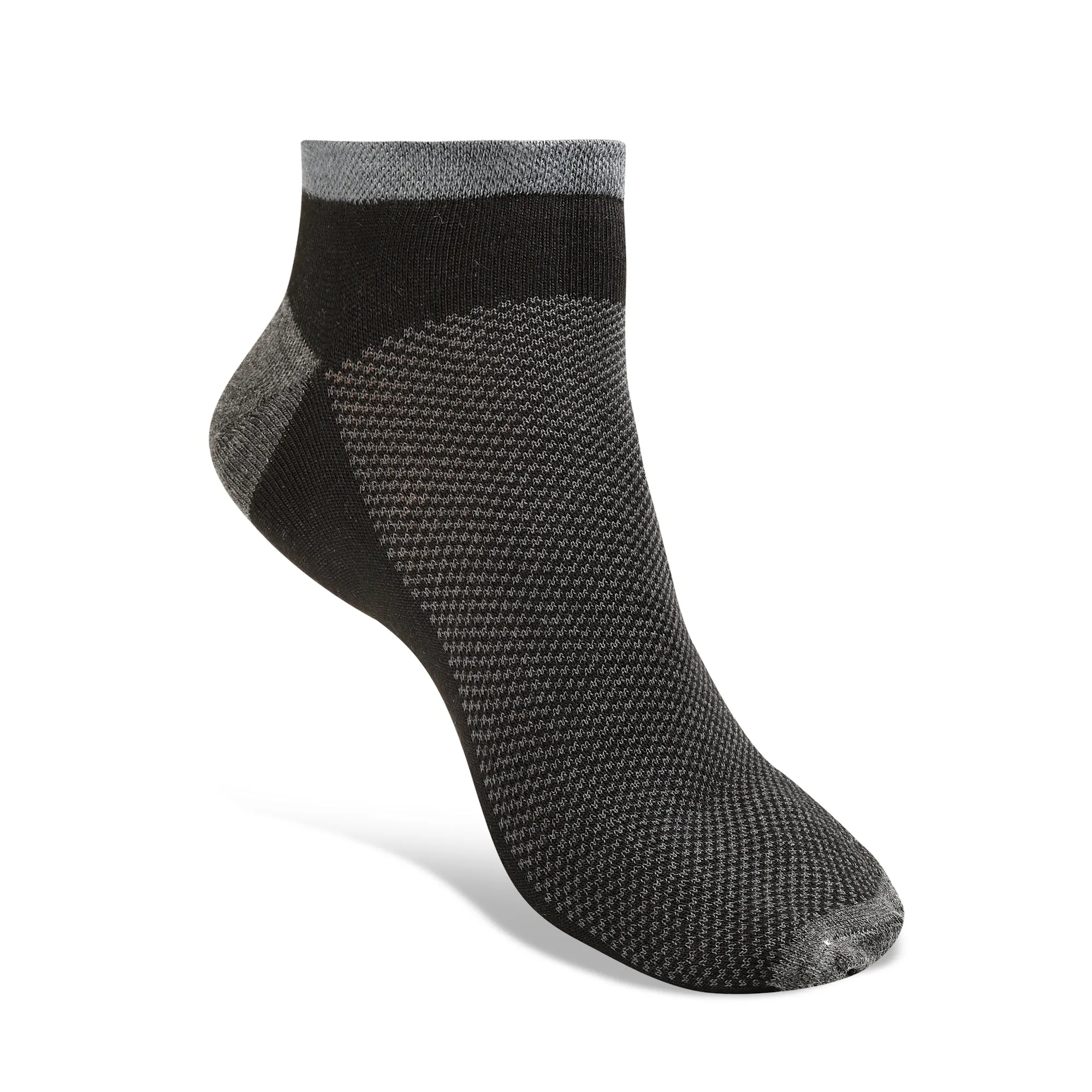 Texlon Men Low Ankle Sneaker Length Top net Spandex Casual Socks Pack of 5