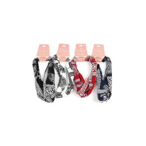 The Bandana Headband in Black on White