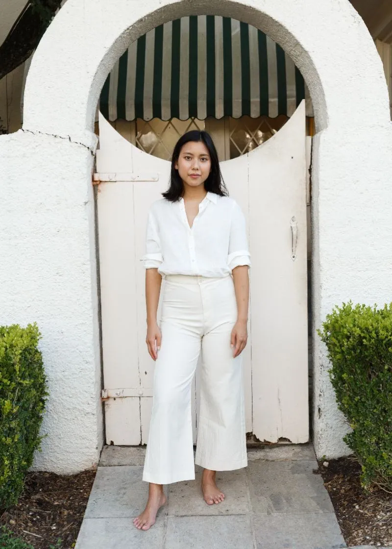 The Faye Pant in Ivory