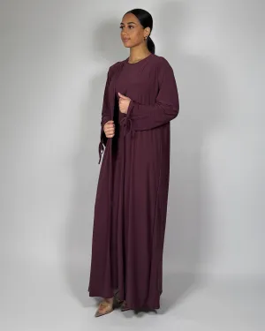 The Plum Midnight Willow Abaya