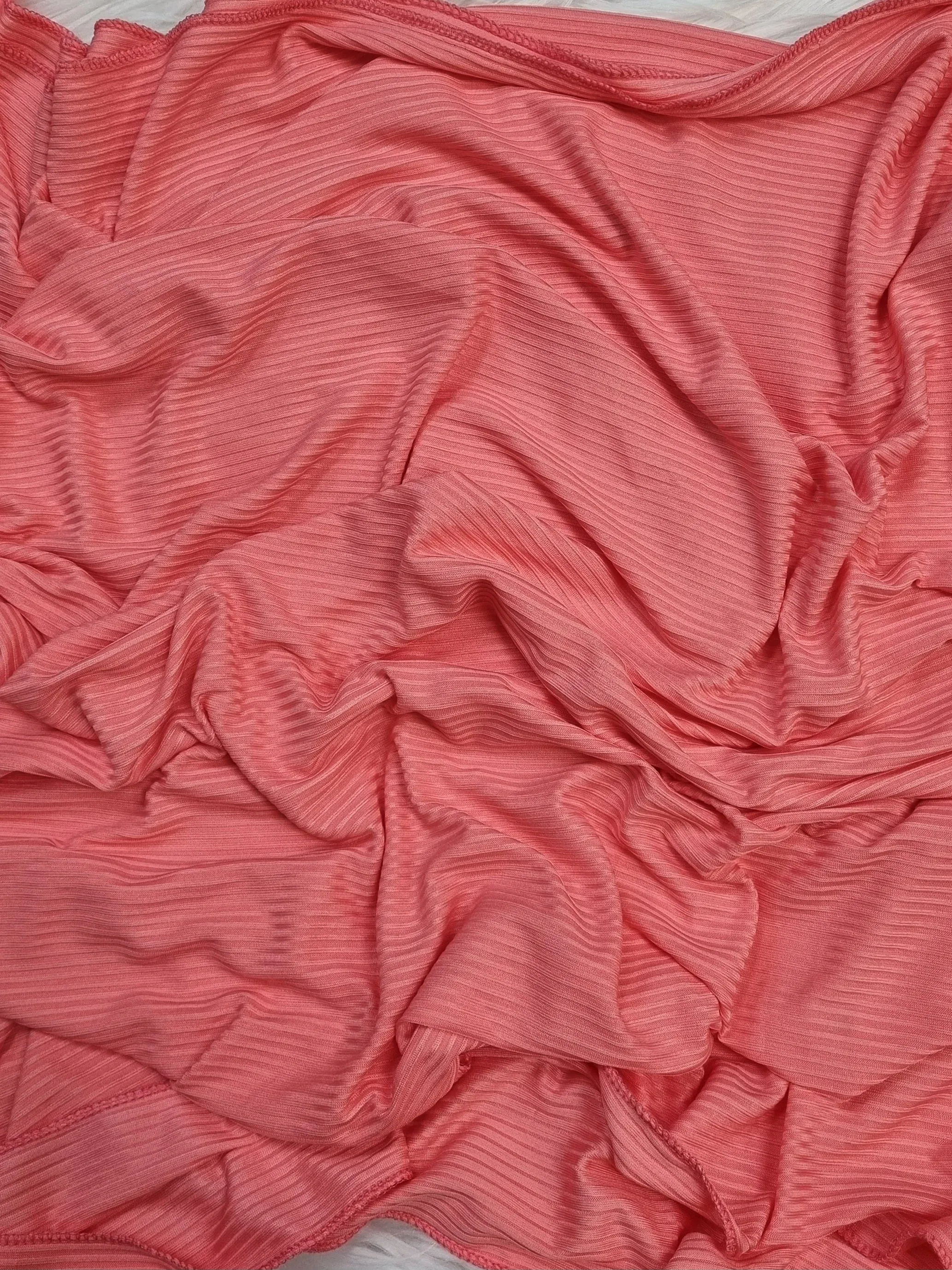 Thin Stripe Jersey - Bright Pink