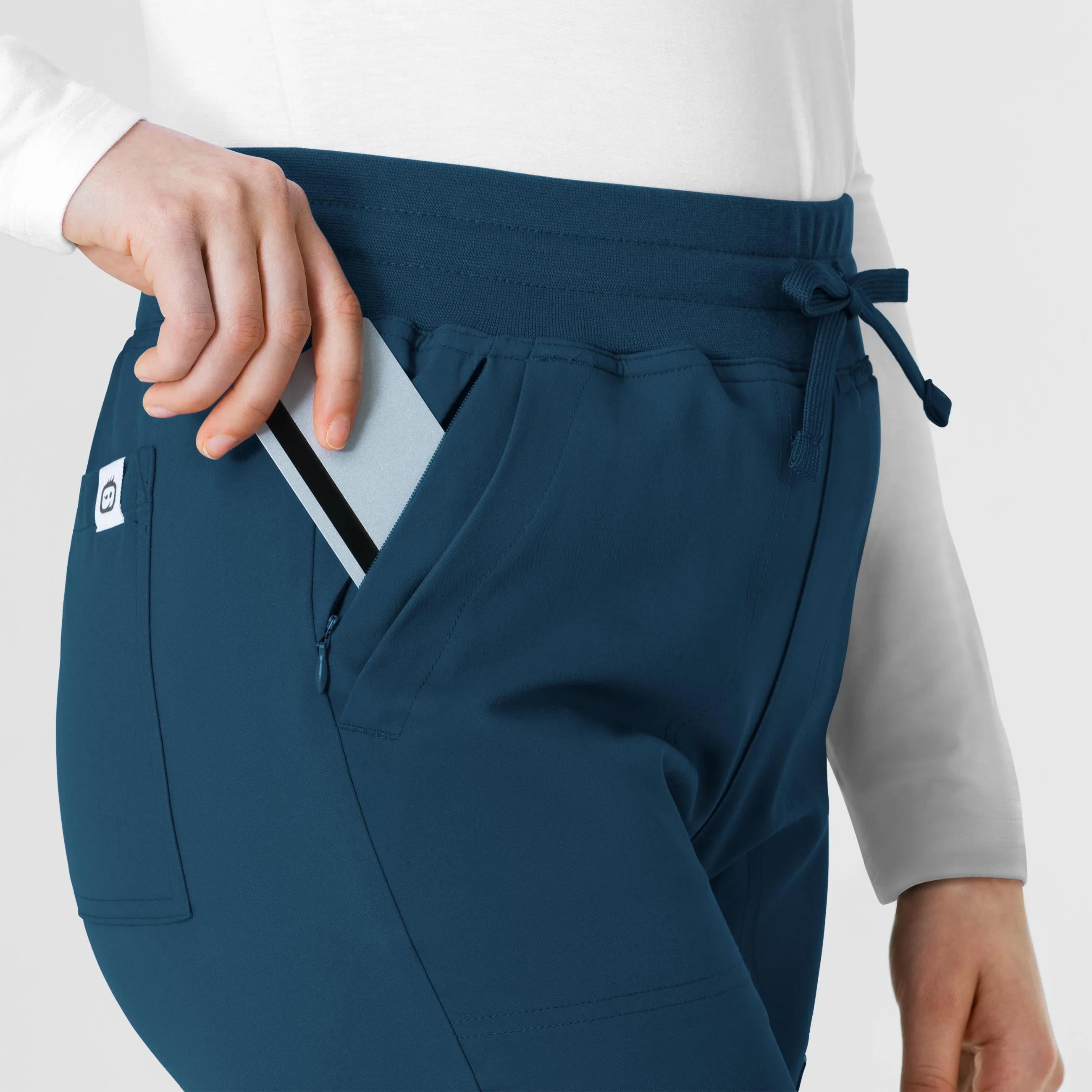 Thrive 5222 Cargo Straight Slim Leg Scrub Pants Caribbean Blue