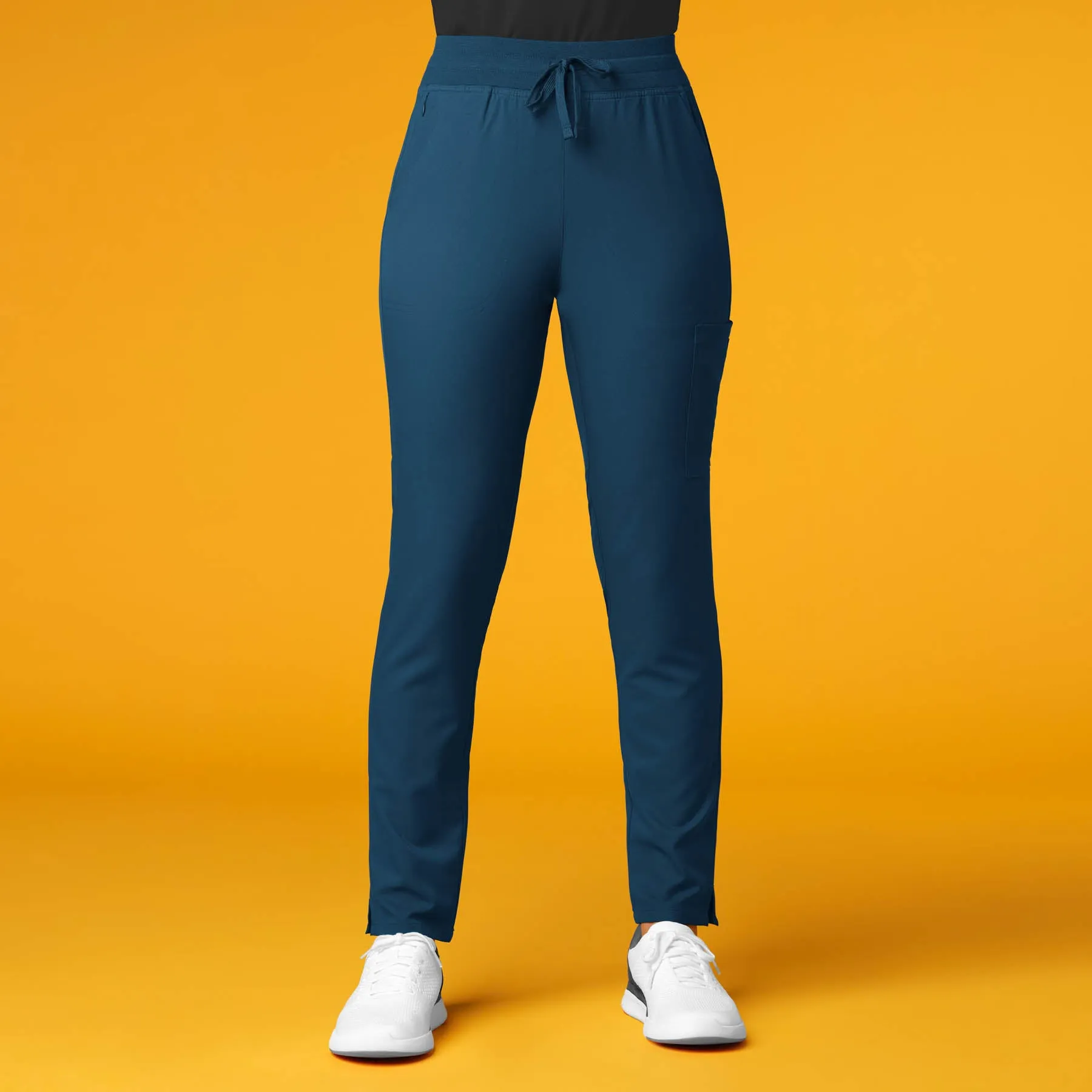 Thrive 5222 Cargo Straight Slim Leg Scrub Pants Caribbean Blue