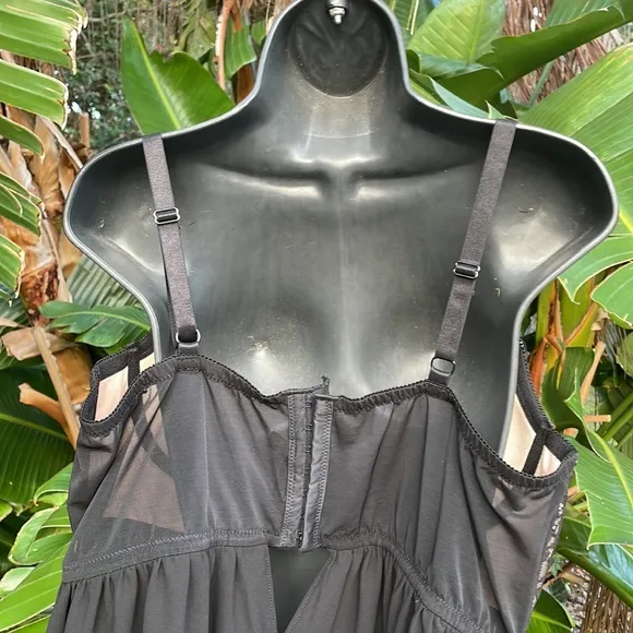 Torrid lace and sheer mesh, underwire, baby doll or slip