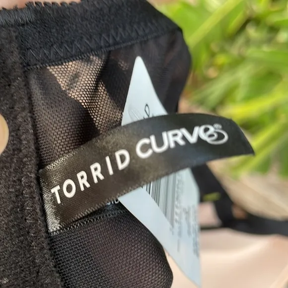 Torrid lace and sheer mesh, underwire, baby doll or slip