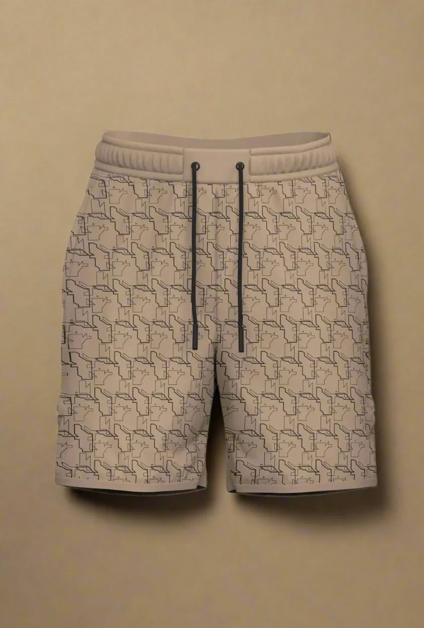 Total War Endgame Graphic Print SweatShort - King’s Gold