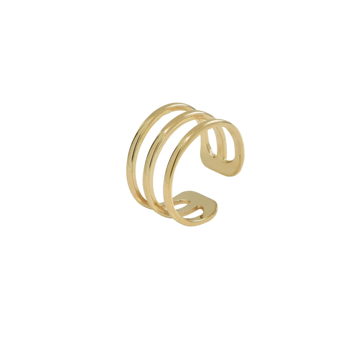 Triple Line Middle Ear Cuff