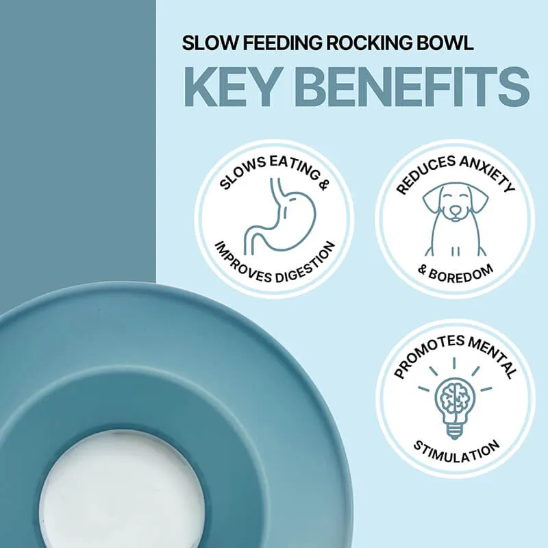 Trixie Slow Feeding Rocking Bowl