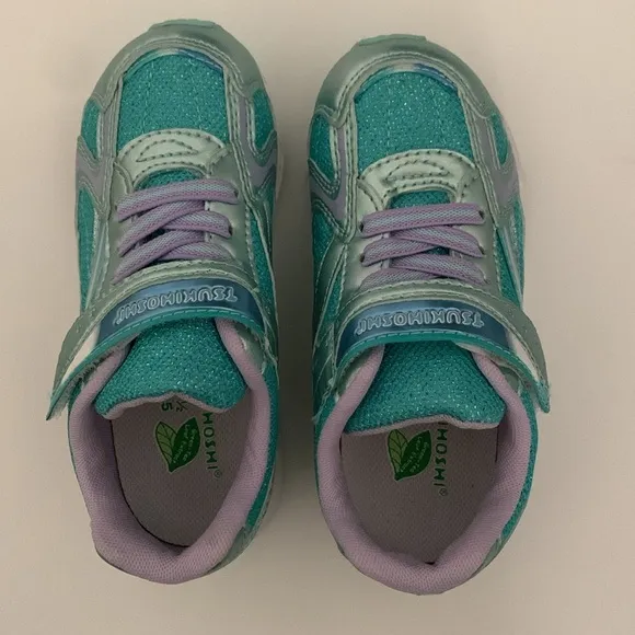 Tsukihoshi Glitz Sneakers Mint/Lavender 10.5 NIB