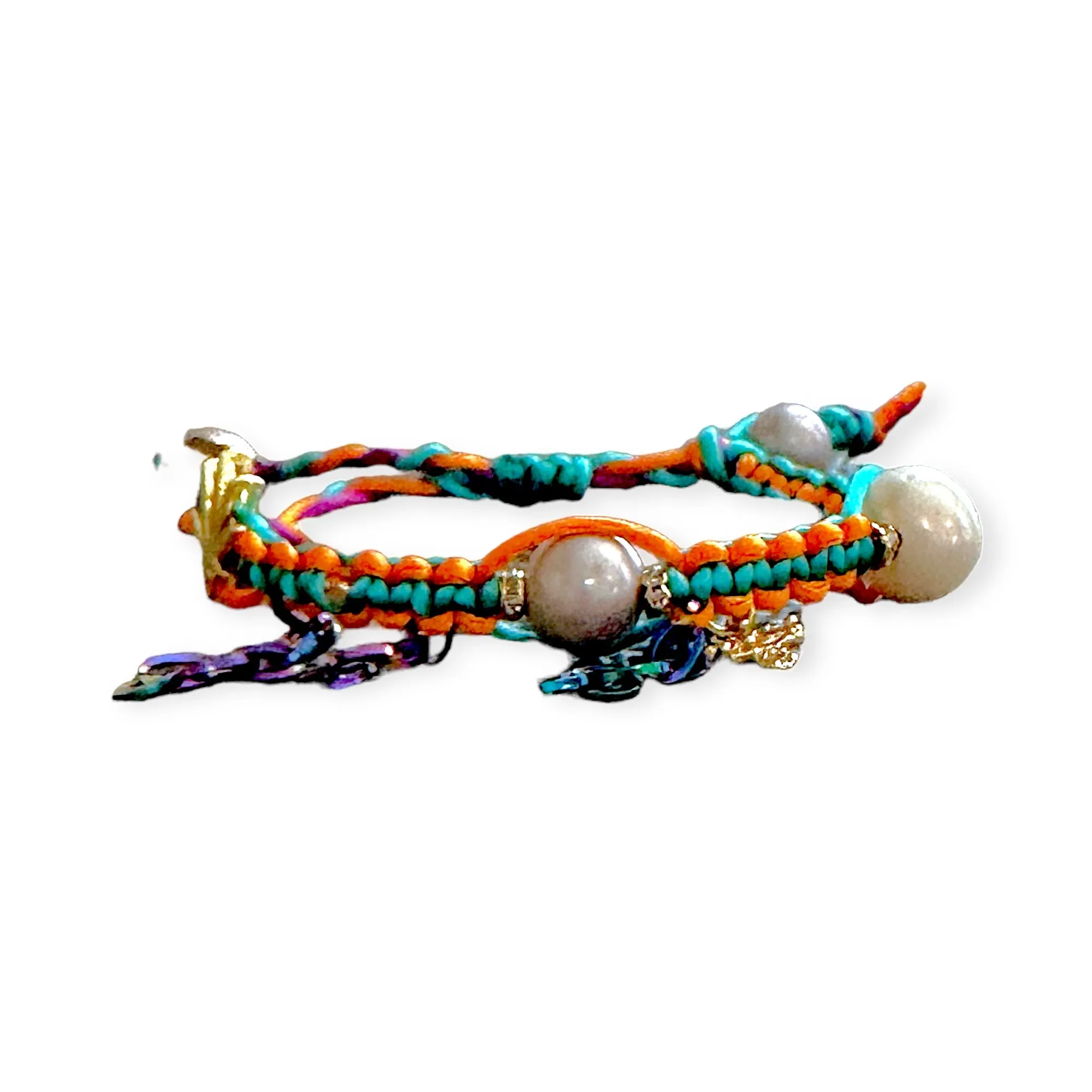 TULUM PSYCHADELLIC SMOKE SILK ROCKER BRACELET