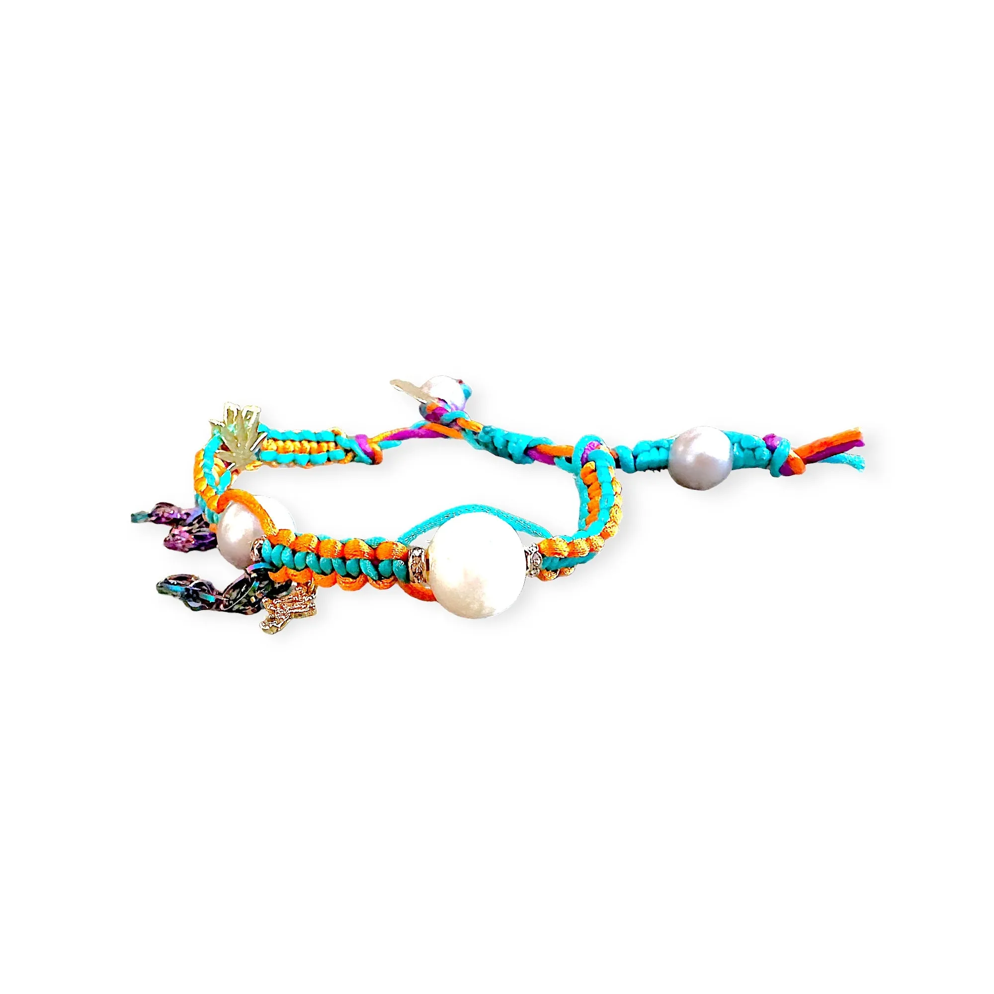 TULUM PSYCHADELLIC SMOKE SILK ROCKER BRACELET