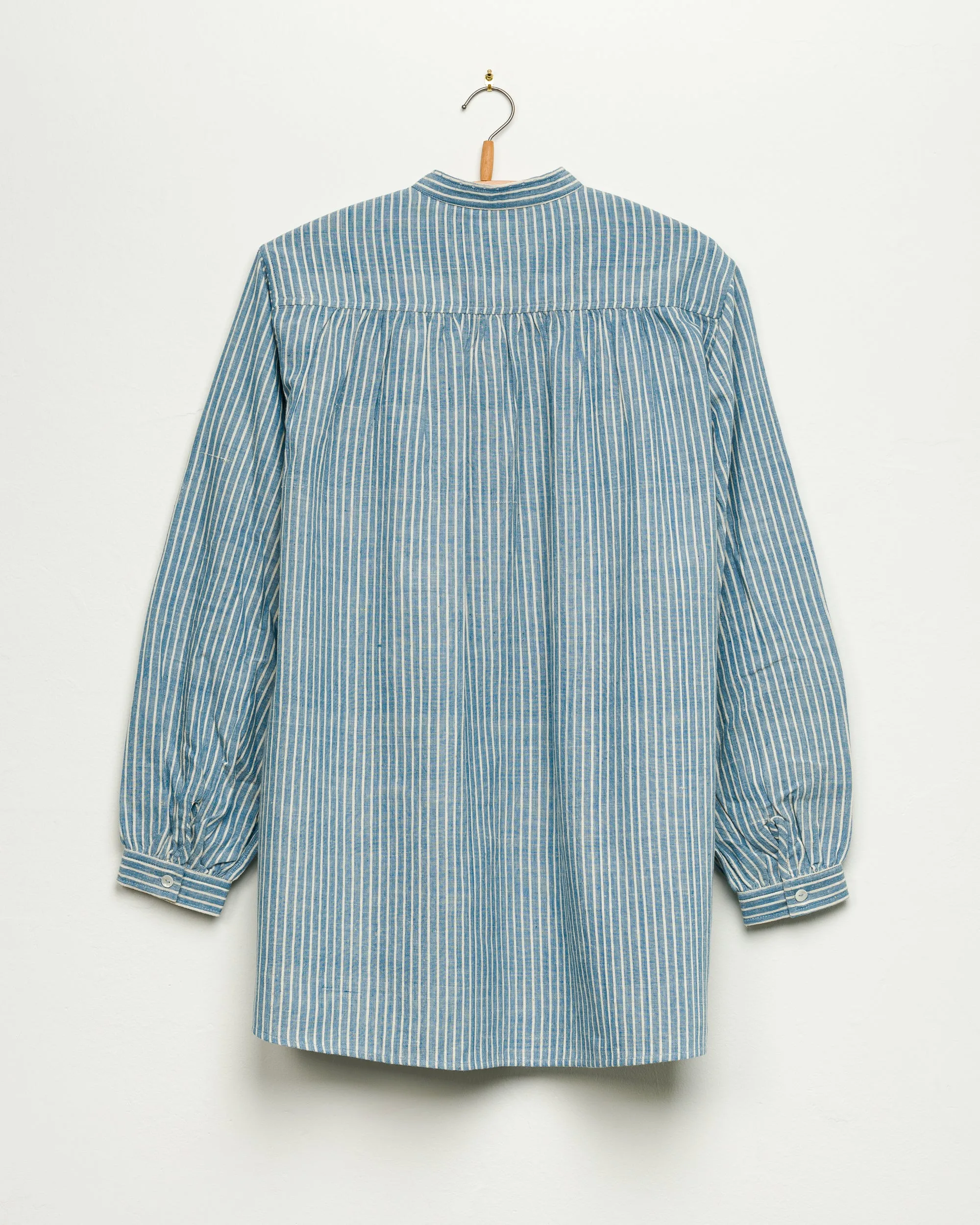 Tunic in Lt Indigo Stripe