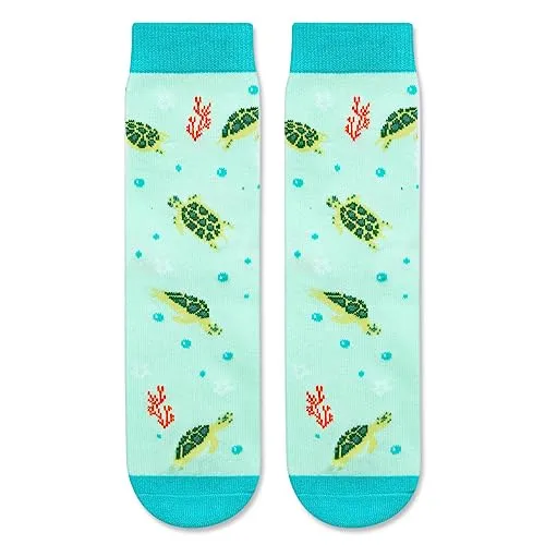 Turtle Gifts for Girls and Children Turtle Lovers Gifts Best Gifts for Daughter Cute Turtle Socks, Gifts for 7-10 Years Old Girls