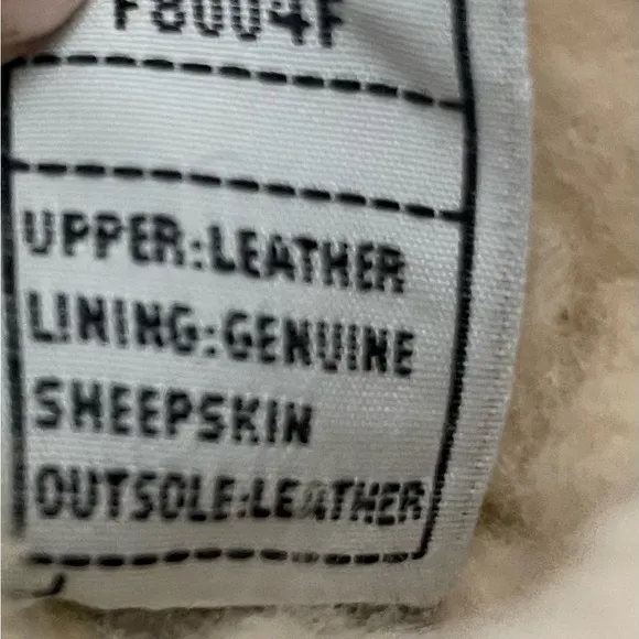 UGG Brown Leather Sheepskin Sherpa Lined Scuff Romeo Slippers Mens 14