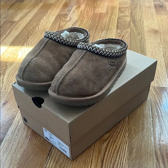 UGG Brown Suede Slippers