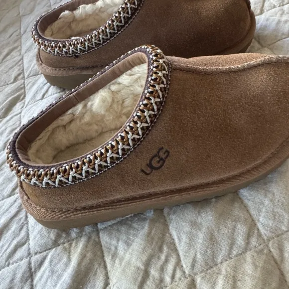 UGG Brown Suede Slippers