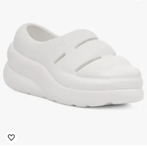 UGG SPORT YEAH CLOG White Sandal Chunky Platform Slip-On Style unisex Sz 2 kids.