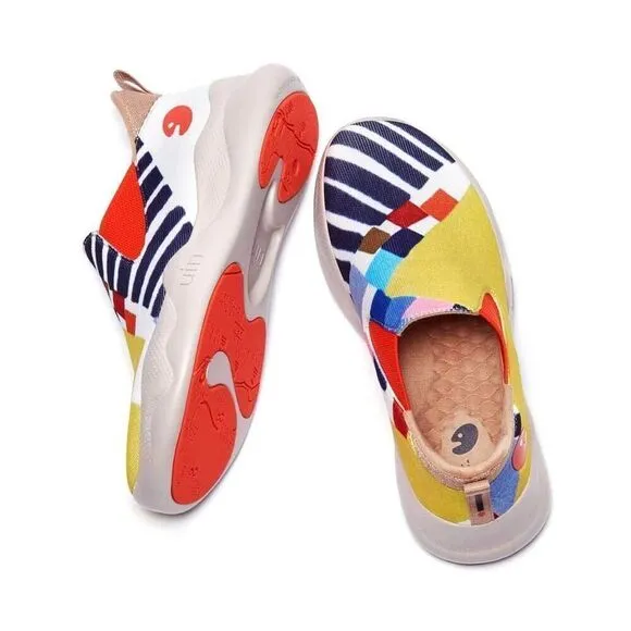 UIN Men's Sneakers Lightweight Walking Comfy Shoes (Piano Keys Mijas II)