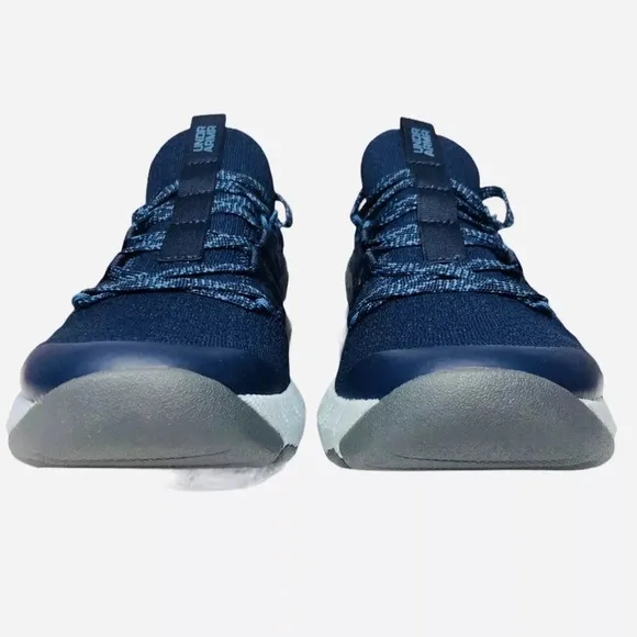 Under Armour UA GS Project Rock 3 Navy Blue Run Shoes Sneakers Kids 3023270-400