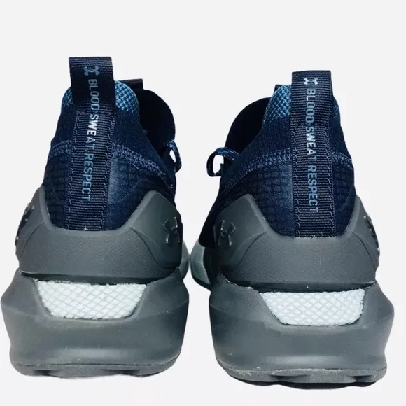Under Armour UA GS Project Rock 3 Navy Blue Run Shoes Sneakers Kids 3023270-400