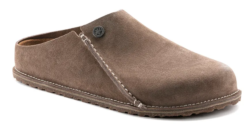 UNISEX BIRKENSTOCK ZERMATT PREMIUM SUEDE CLOG | GRAY TAUPE