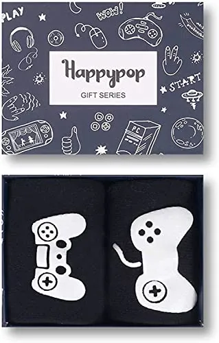 Unisex Gamer Gifts, Novelty Gamer Socks, Gaming Socks for Game Lovers, Funny Gaming Gifts, Video Game Socks for Women Men Who Love Game