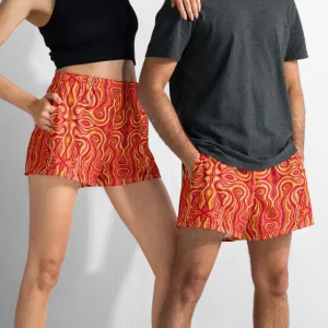 Unisex Running Shorts (Recycled Material)- "Ember" Design