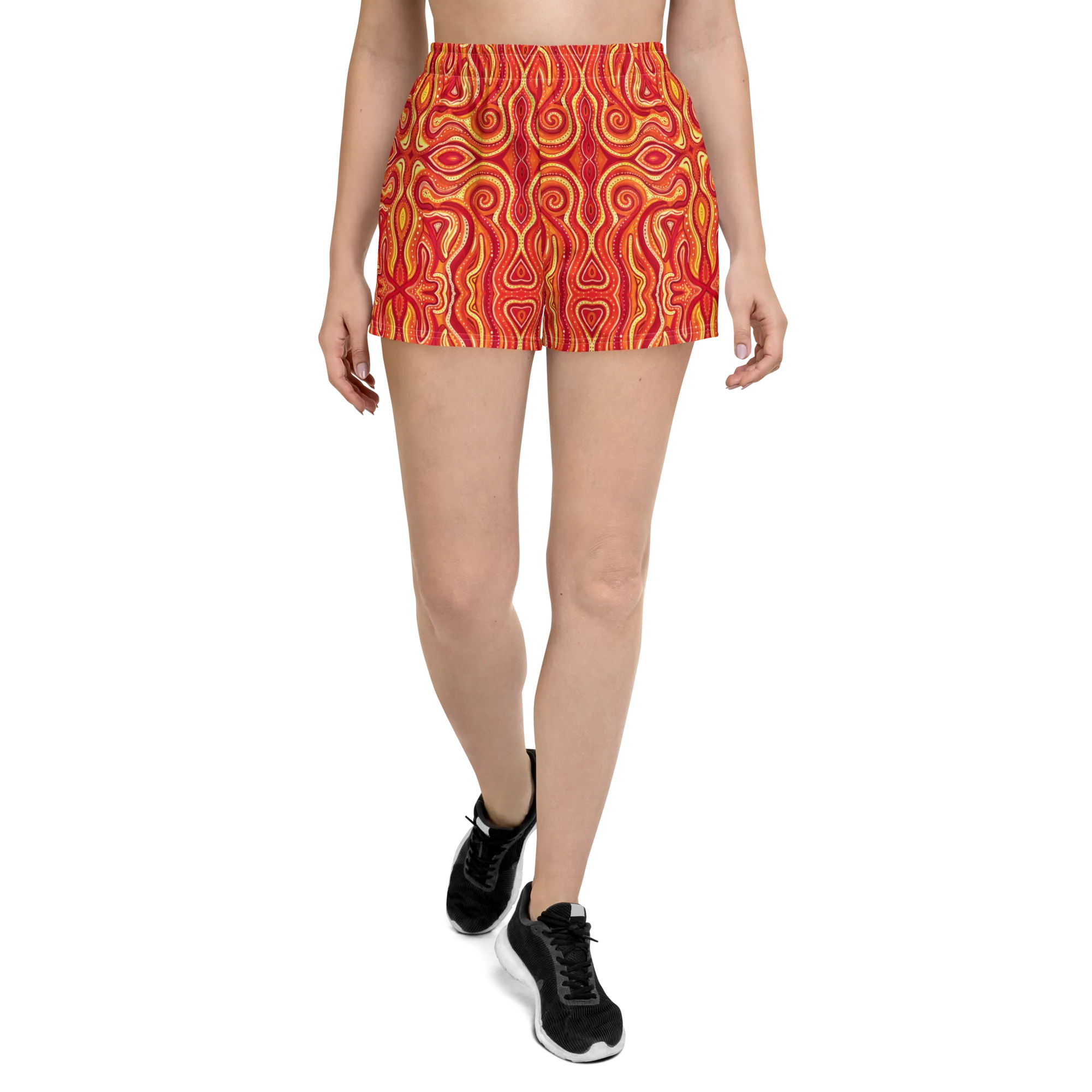 Unisex Running Shorts (Recycled Material)- "Ember" Design