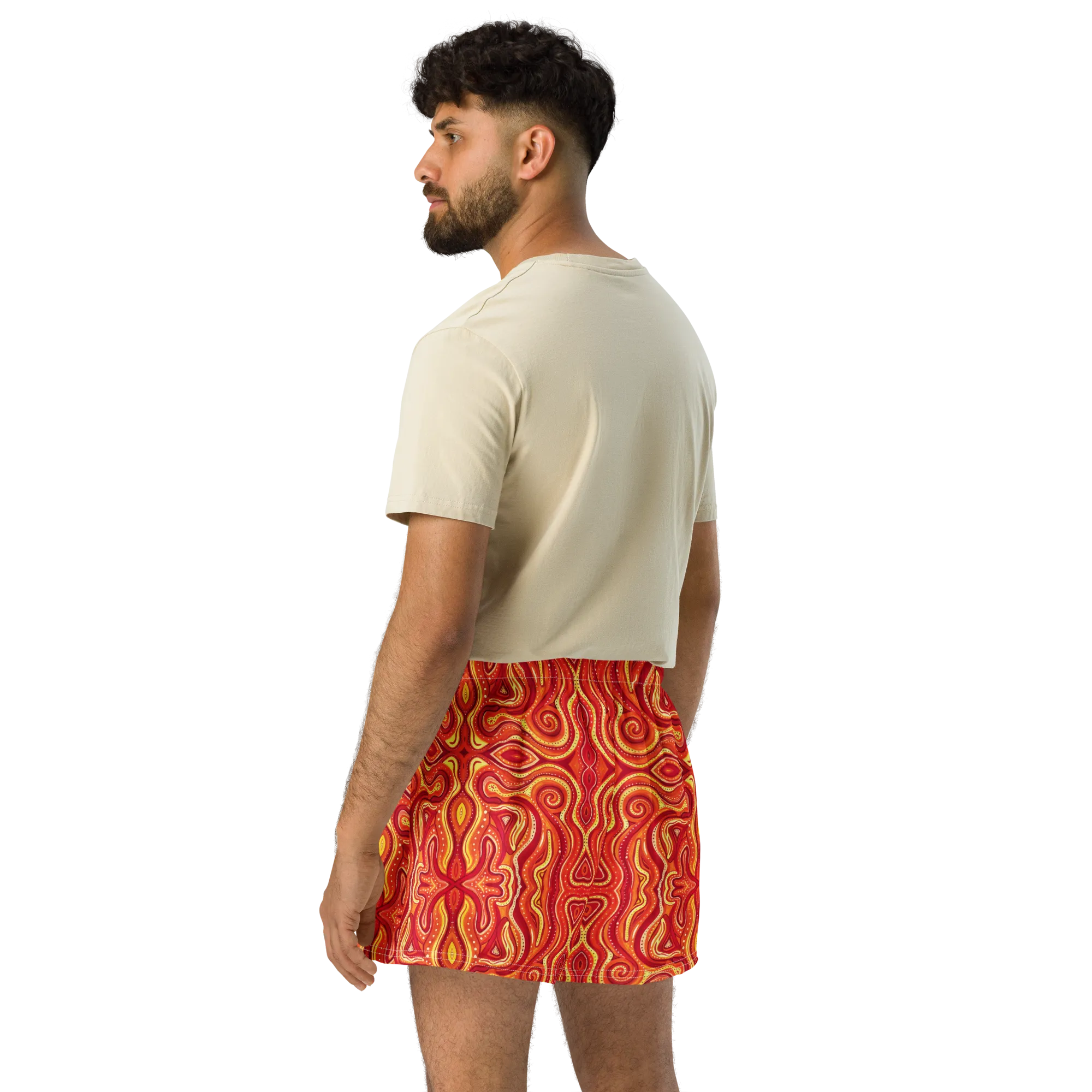 Unisex Running Shorts (Recycled Material)- "Ember" Design