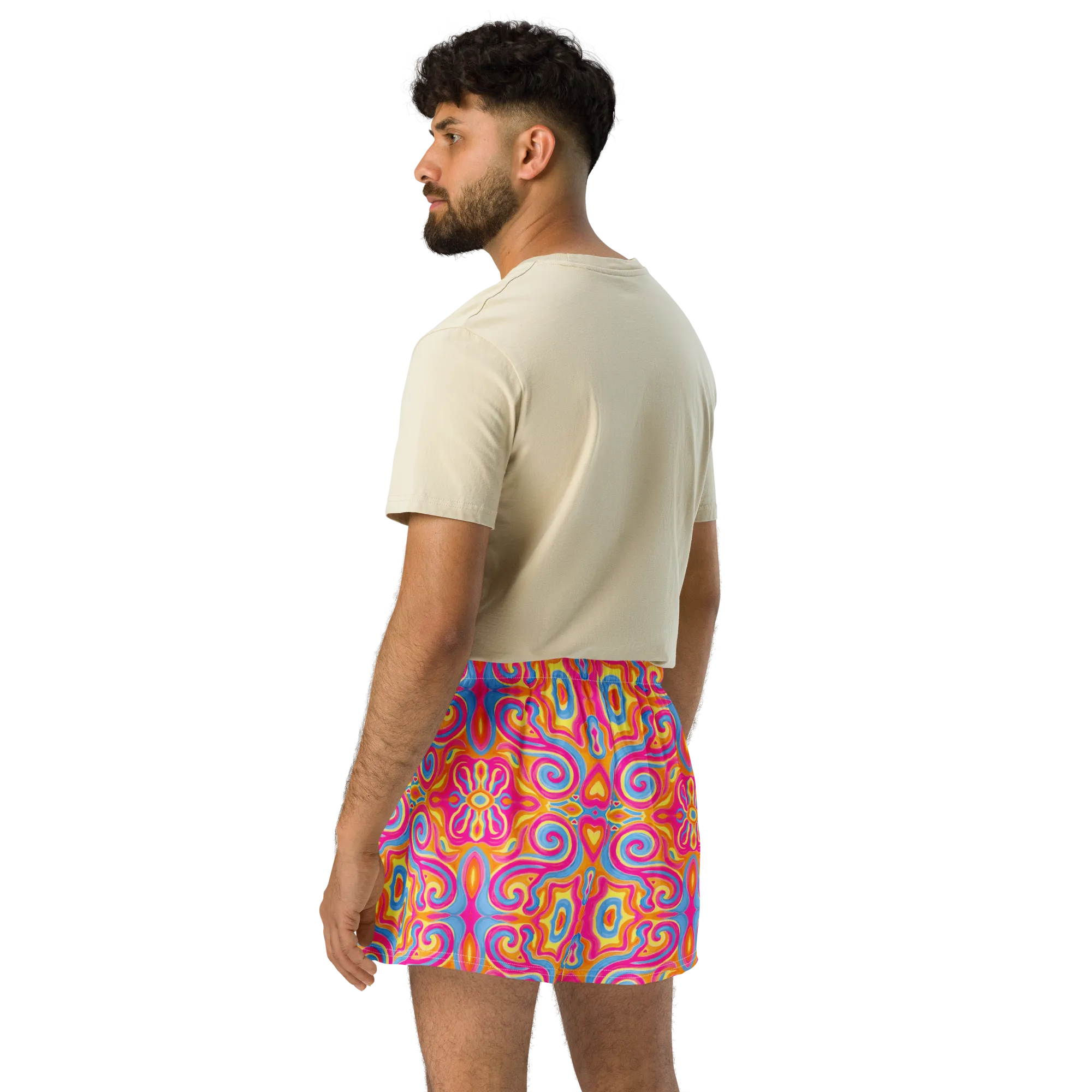 Unisex Running Shorts (Recycled Material)- "Magic Stamps" Design