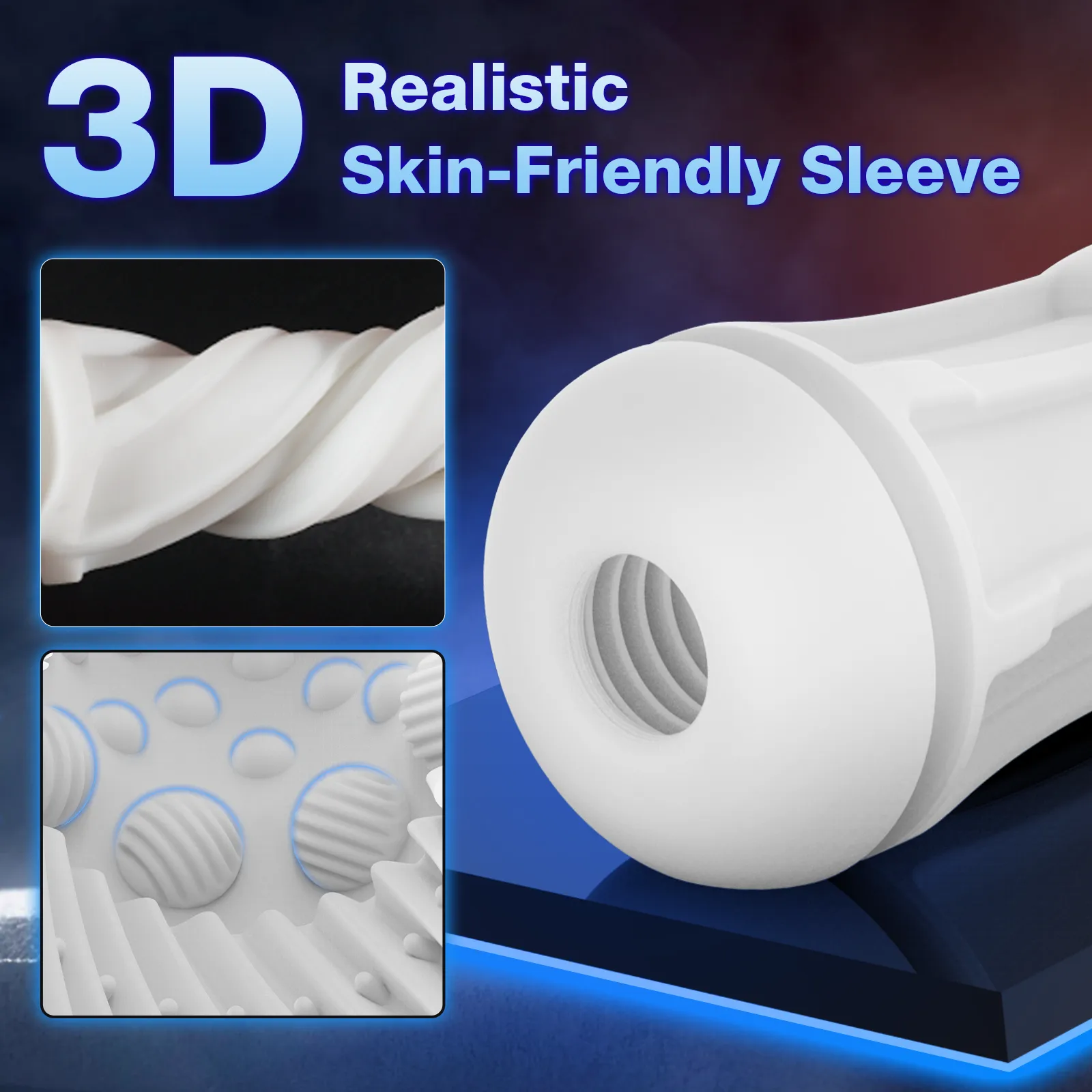 Upgraded Automatic Male Masturbators Cup with 10 Vibration & Suction Modes