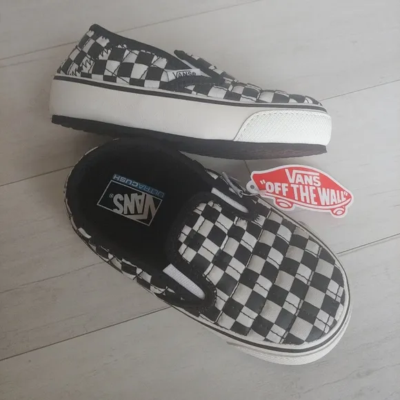 VANS NEW kids Checkerboard Slip-ER 2 Shoes