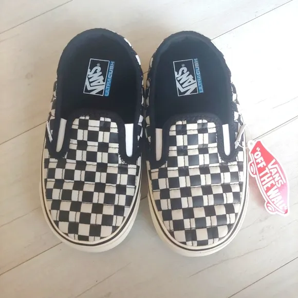 VANS NEW kids Checkerboard Slip-ER 2 Shoes
