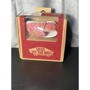 VANS Slip-On V Crib INFANT SIZE 2.0 Rose camo pink floral with box