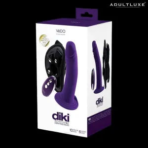 Vedo Diki Rechargeable Vibrating Dildo and Harness