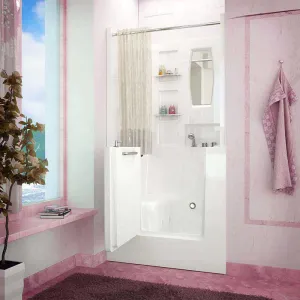Venzi 31x40 Right Drain White Whirlpool Jetted Walk In Bathtub By Meditub