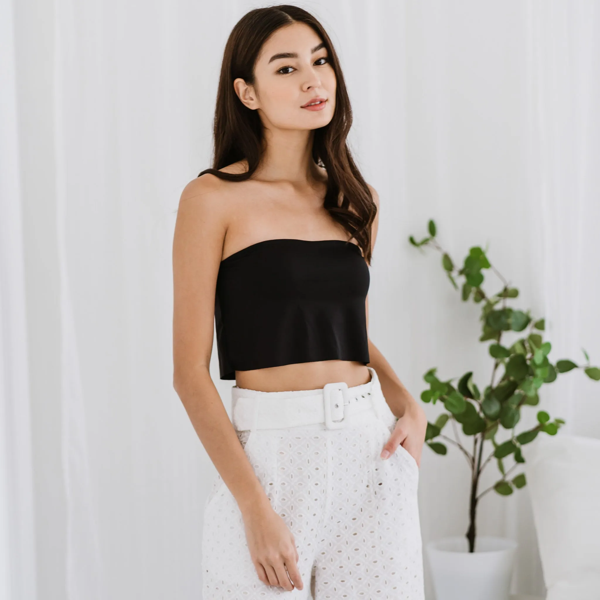 Versatile 3-in-1 Bra Top in Jet Black (Size S only)