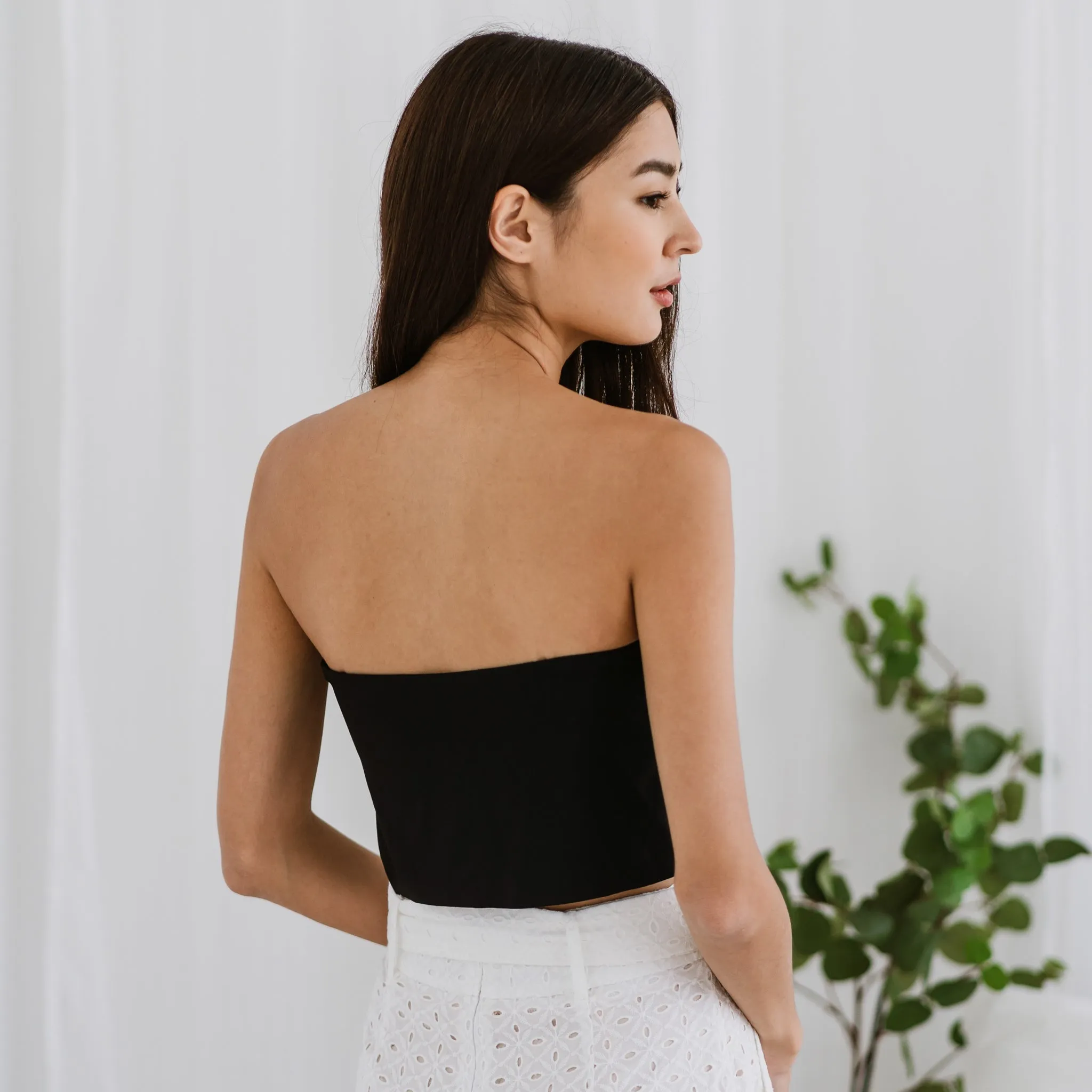 Versatile 3-in-1 Bra Top in Jet Black (Size S only)