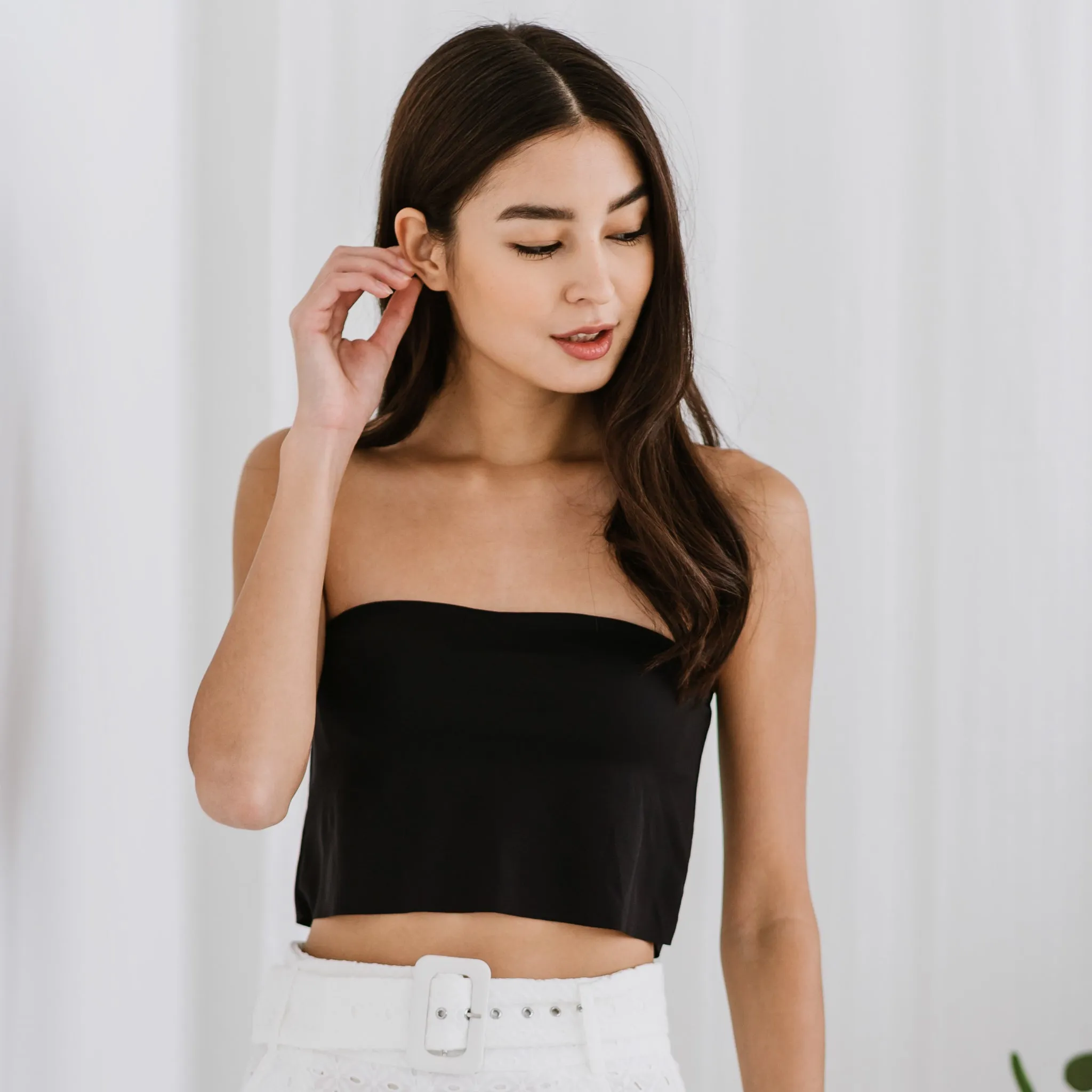 Versatile 3-in-1 Bra Top in Jet Black (Size S only)