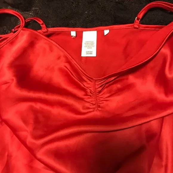 Very Sexy Satin Romper Teddy Skirted Slip Ruffles