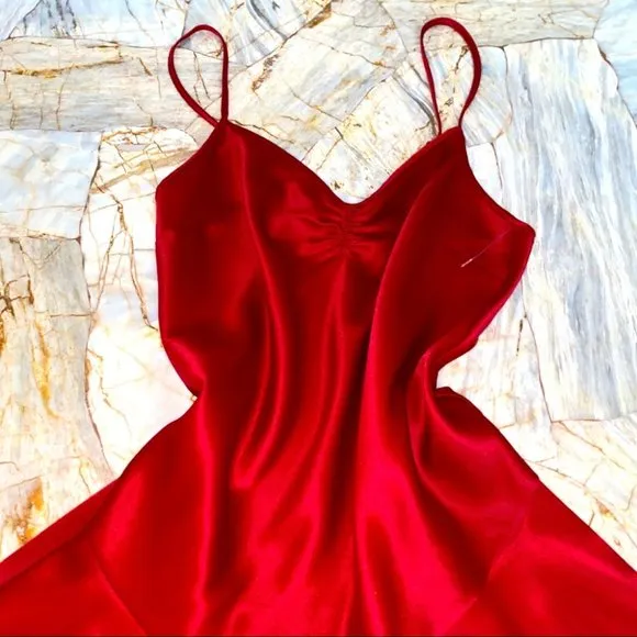 Very Sexy Satin Romper Teddy Skirted Slip Ruffles