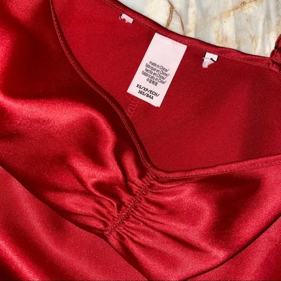 Very Sexy Satin Romper Teddy Skirted Slip Ruffles