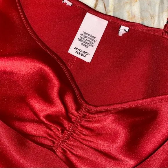 Very Sexy Satin Romper Teddy Skirted Slip Ruffles