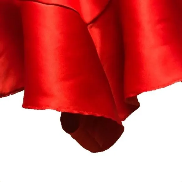 Very Sexy Satin Romper Teddy Skirted Slip Ruffles
