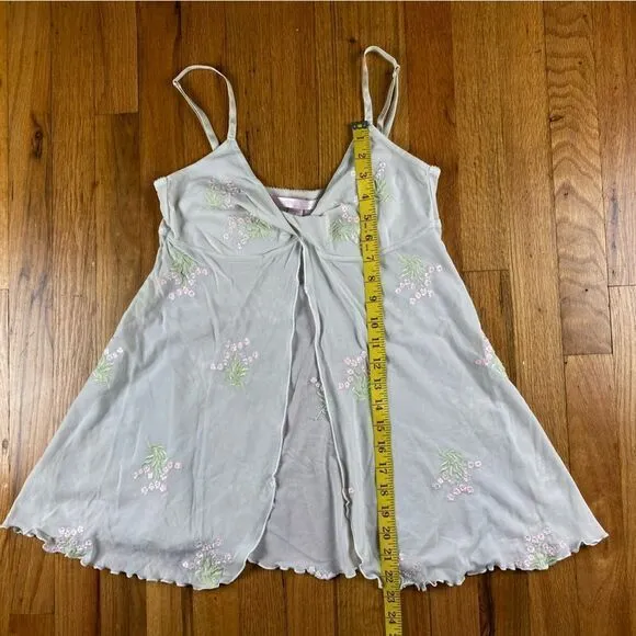 Victoria Secret Y2k Open Floral Slip Dress Size Small