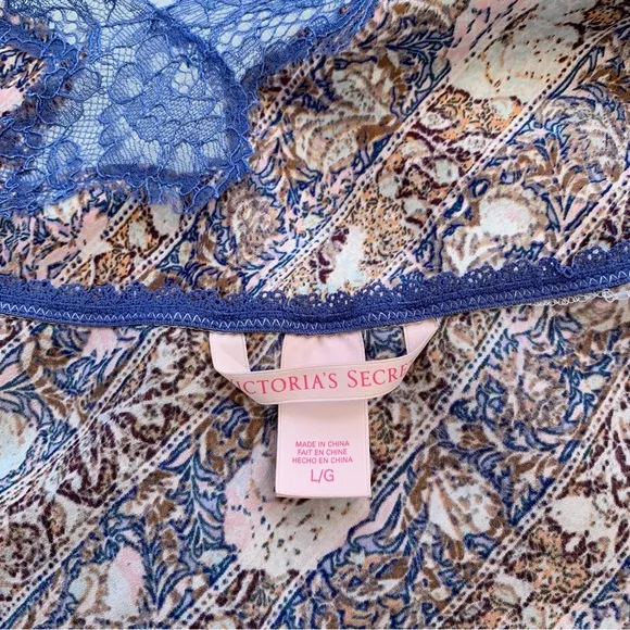 Victoria's Secret Floral Chemise Slip ~ Size Large