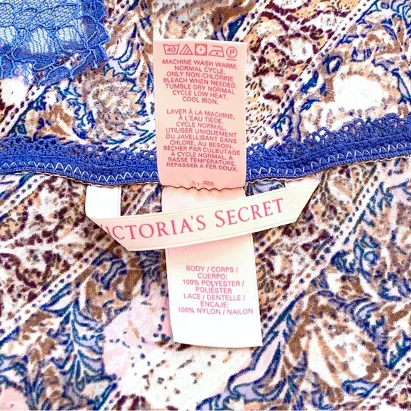 Victoria's Secret Floral Chemise Slip ~ Size Large