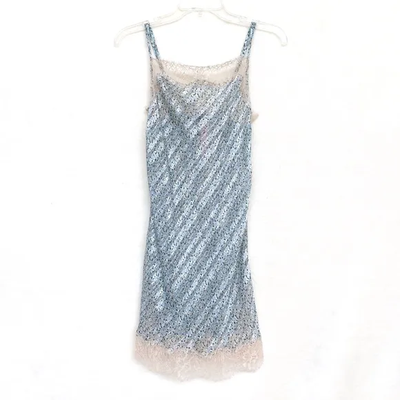Victoria’s Secret Lace Trim Floral Slip Dress